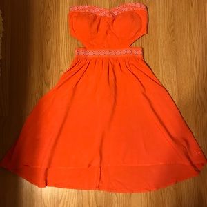 Roxy Orange cut-out dress size XS